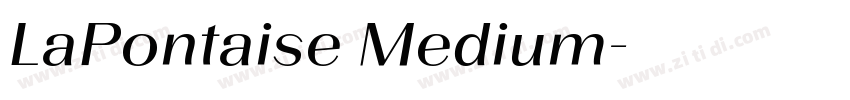 LaPontaise Medium字体转换
